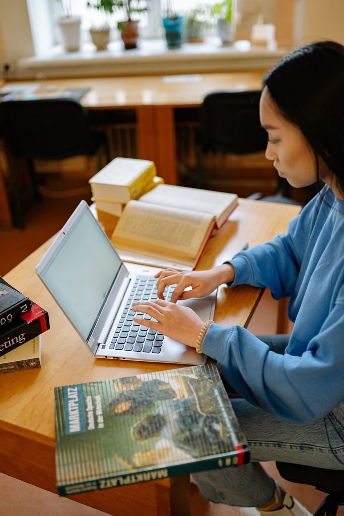 young learner developing digital skills through online learning